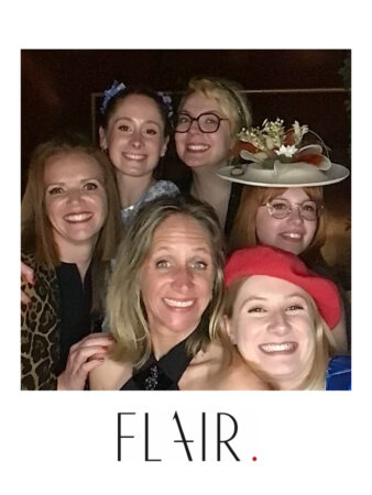 Margaux LE PAIH GUÉRIN of Flair with flair team for Flair's 10th anniversary