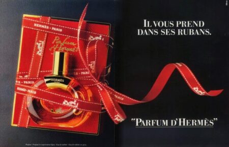 Vintage-Parfum-dHermes-ad-450x290 Rouge Hermès (Akiko Kamei) 2000 وParfum d'Hermès (Akiko Kamei وRaymond Chaillon) 1984