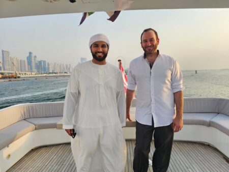 Saeed Alnuaimi of The Scent Library and Nir Guy of Perfumology in Dubai July 2024