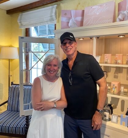 Lili Bermuda Perfumer and owner Isabelle Ramsay-Brackstone and Hernando Courtright of CaFleureBon