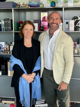 Calice Becker perfumer and Carlos Huber of Arquiste