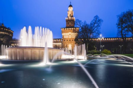 famous fountains in Milan