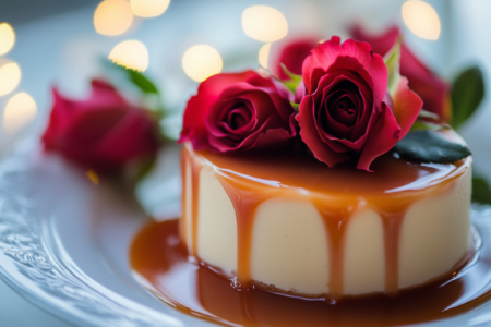 Dubrovnik rose crème caramel