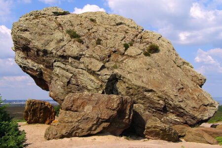 The agglestone rock aka Devil's Nightcap