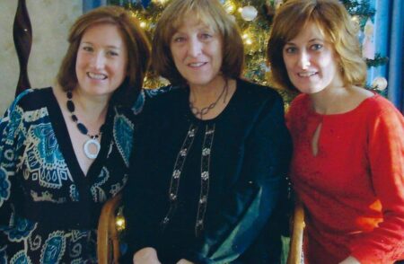 Gabrielle Durand Mother and Sister at Christmas mid-2000s