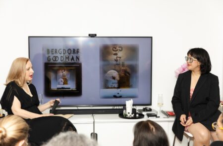 Daisy Bow, Ph.D., Moderator, and Maria McElroy, Founder and Perfumer of Aroma M Perfumes