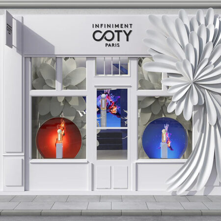 Infiniment Coty Paris pop-up store Marais district in Paris