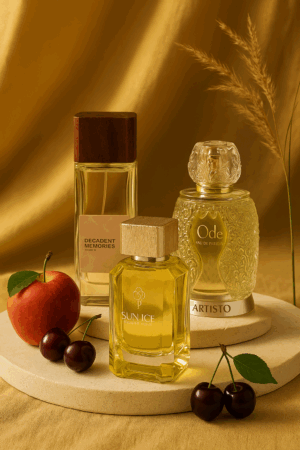 Artist’o Ode, Librery Parfum Sun Ice and Perfumology Decadent Memories by Nathalie Feisthauer