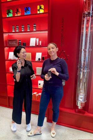 Editions de Parfums Frédéric Malle 1165 Madison Avenue's Perfume Curator Gilda Perez-Atlan and Store Director, Blerta Gocaj