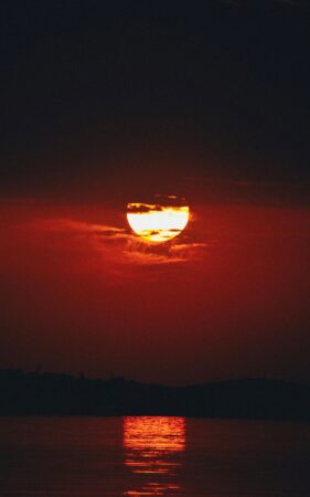 Crimson sunset