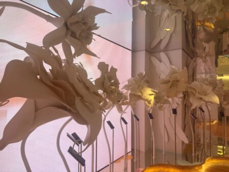 The Scented Flower Sculpture at INFINIMENT COTY PARIS NYC