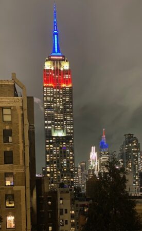 The New York City skyline at The Ned Hotel NoMad