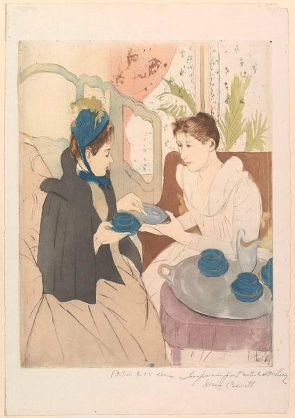 Mary Cassatt and tea